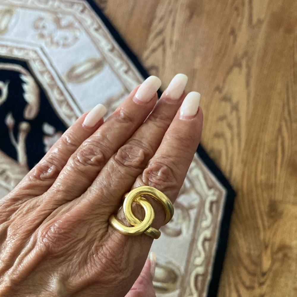 Intertwined Link Oversized Ring - image 1